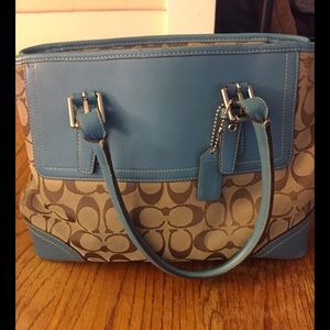 Teal Coach Purse