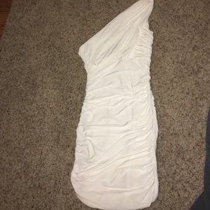 White, One Shoulder Dress