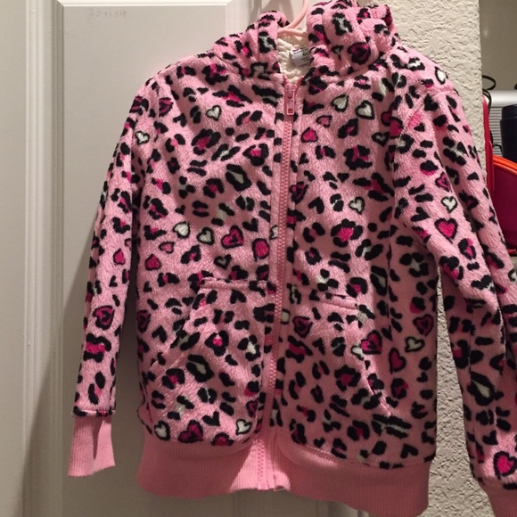 Pink Sherpa hoodie. Size 4 Toddlers - Picture 1 of 1