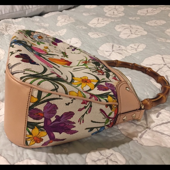 ❌SOLD❌ Gucci Flora 🌺 Bamboo Handbag - Picture 6 of 8