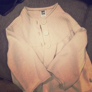 The North Face merino wool cardigan sweater- SM