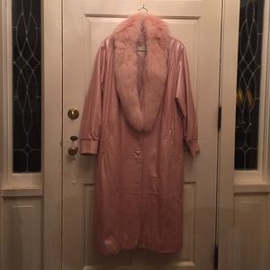 Henig Furs lamb leather coat