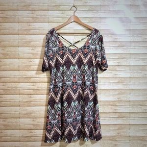 NWT Boho A-Line Dress w/Paisley Print