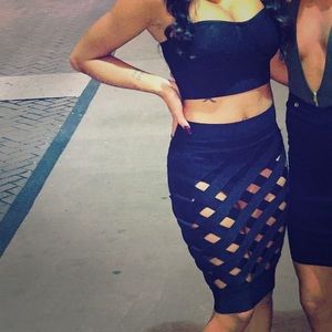 All black Miss Circle outfit size S