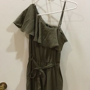 DONATING TOMORROW One Shoulder Wide Leg Jumpsuit