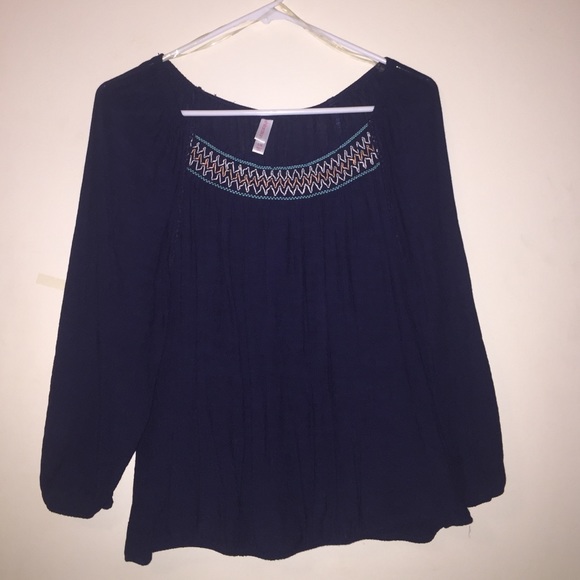 Navy blue blouse