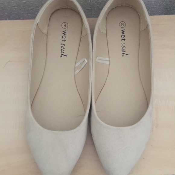 Nude Wet Seal Flats