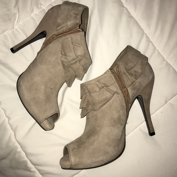 Suede booties