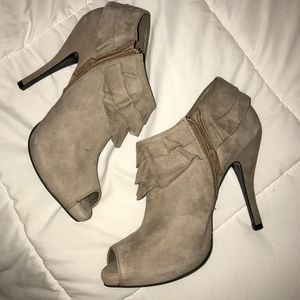 Suede booties