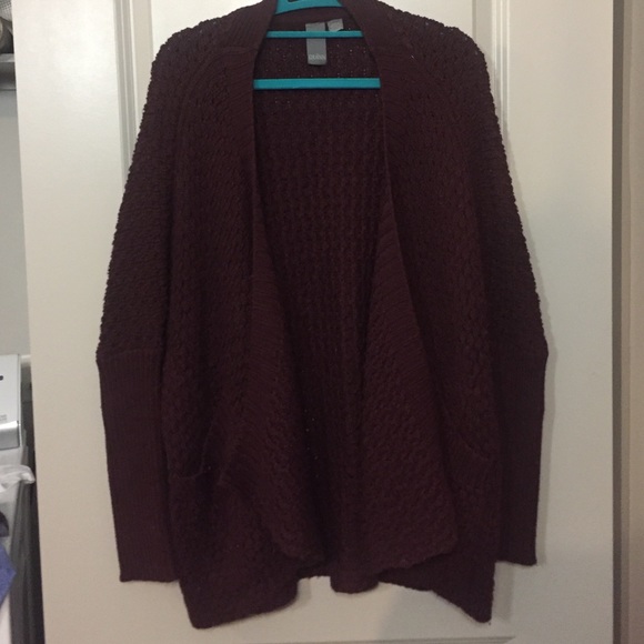 Burgundy Cardigan
