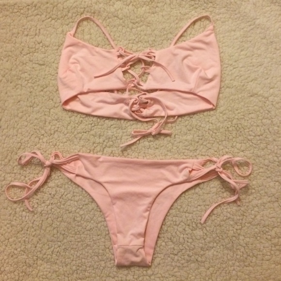 Pink bikini both parts medium