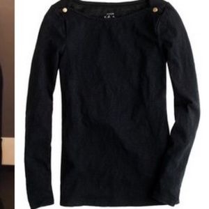 J. Crew Black Painter Tee