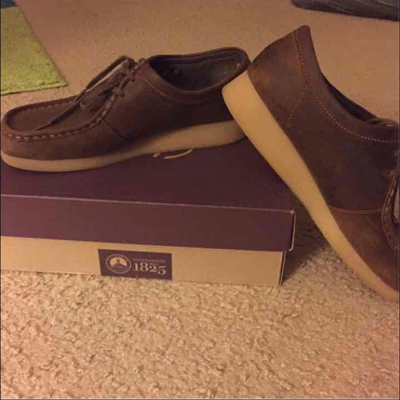 Brown Clark wallabees