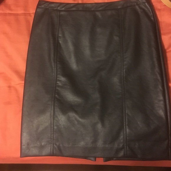 Leather Pencil Skirt - Size 6P