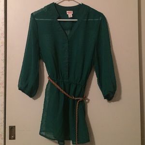 Green blouse
