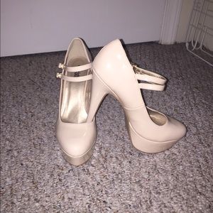 Charlotte Russe Nude Mary Jane heels