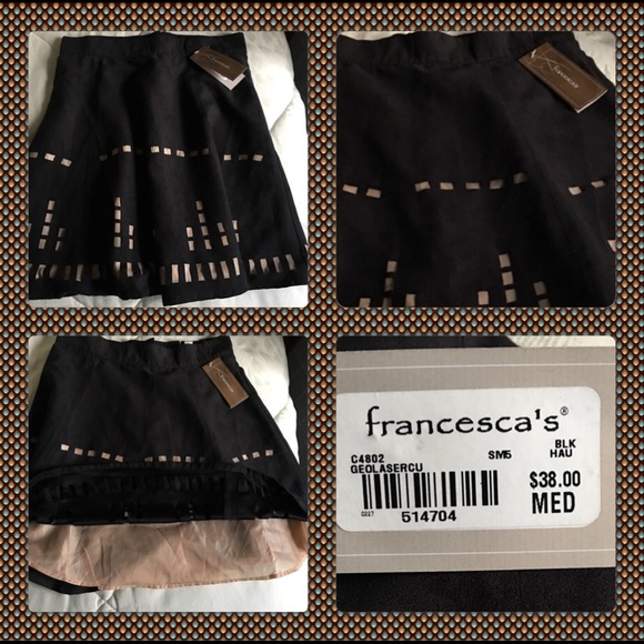 Francesca Light Soft Flair Suede Skirt - Picture 2 of 2
