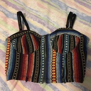 Forever 21 multicolor crop top