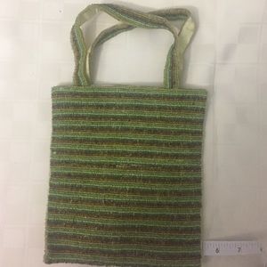 Green beaded bag