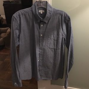 Men's Steven Alan button down chambray shirt