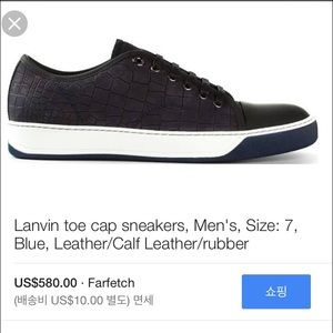 Lanvin cap toe sneakers