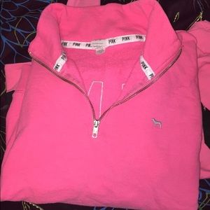 VICTORIA's SECRET PINK HALF-ZIP