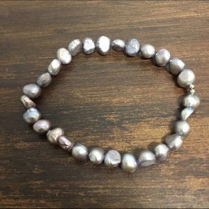 Opalescent Purple Pearl Bracelet