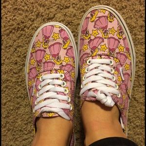 NEW VANS X NINTENDO Mario Bros Princess Womens 8