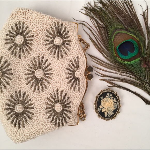 Vintage Inge Christopher Beaded Clutch
