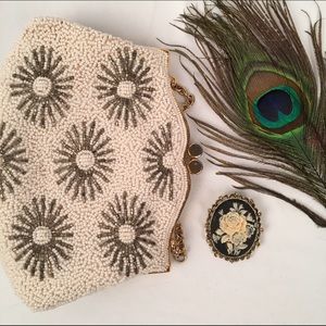Vintage Inge Christopher Beaded Clutch