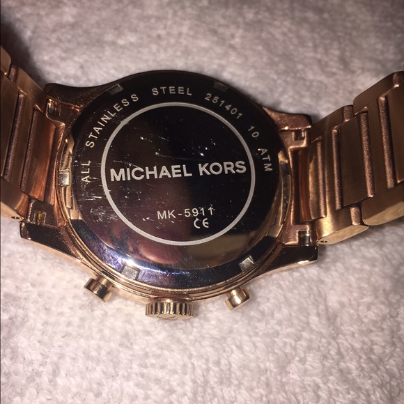 Michael Kors Bailey Blue Rose Gold Women\'s Watch