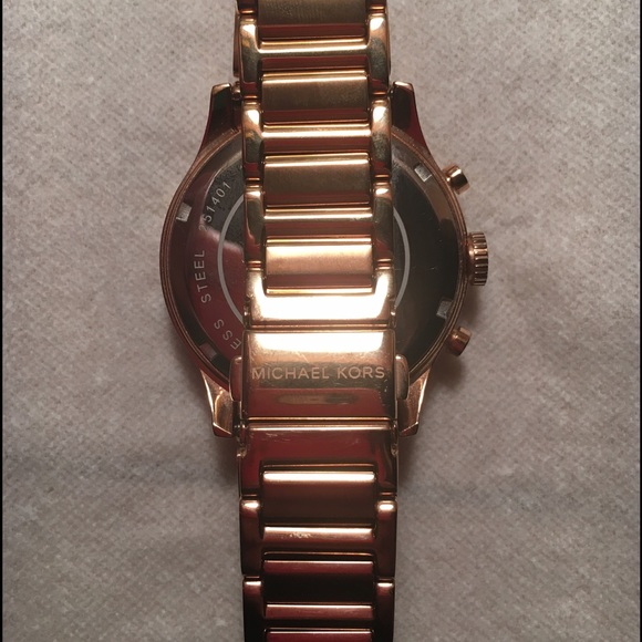 Michael Kors Bailey Blue Rose Gold Women\'s Watch