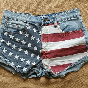 Forever 21 american flag shorts