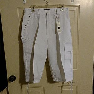 White Cargo Shorts