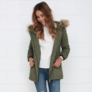 Green Parka Coat