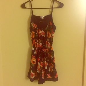 Floral Navy Blue Romper