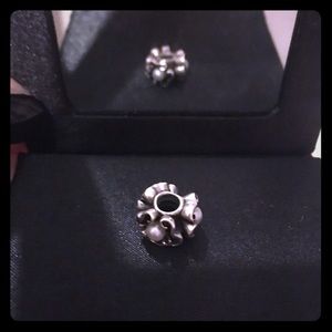 Pandora pearl flower charm
