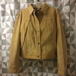 J Crew Suede Jacket tan