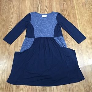 Anthropologie colorblock dress