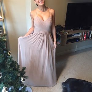 NWT Size 0/2 Taupe Azazie Ginger Dress!