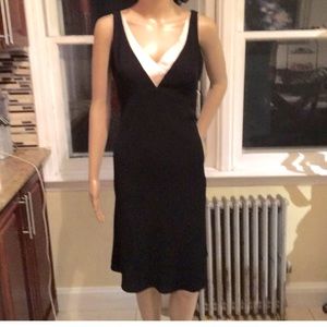 Ann Taylor black and white dress