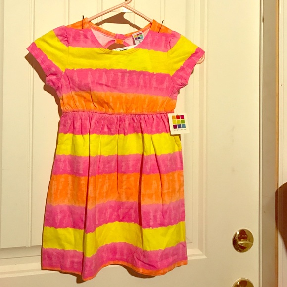 NWT healthtex 5T watercolor peekaboo dress