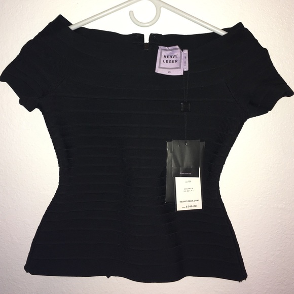 Unworn Herve Leger bodycon top