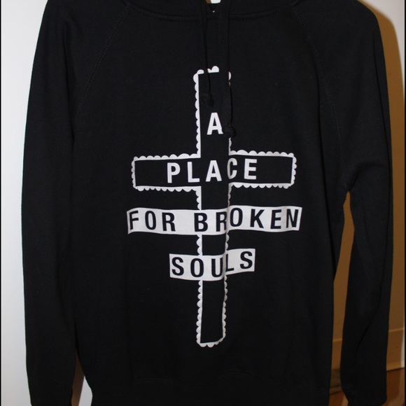 Black and white graphic hoodie