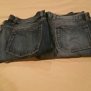 2 pairs or gap men's jeans