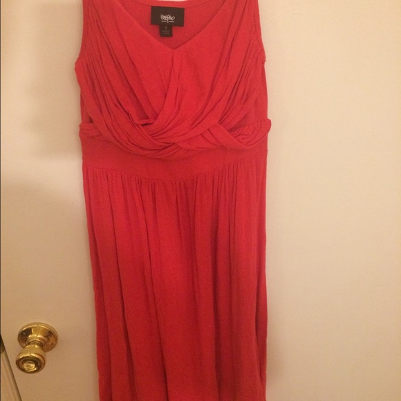 Pink/salmon midi dress - Picture 1 of 1