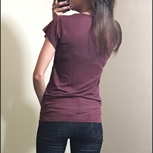 SALE Wine Strappy Tee - Picture 4 of 4