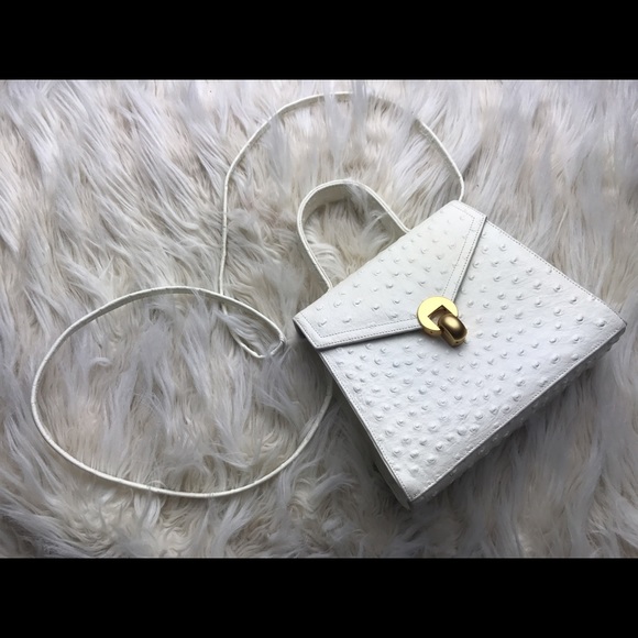 White mini bag leather