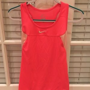 Coral Nike workout tank top