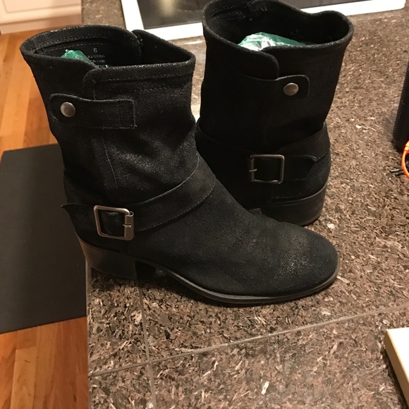 Black Shimmery Boots